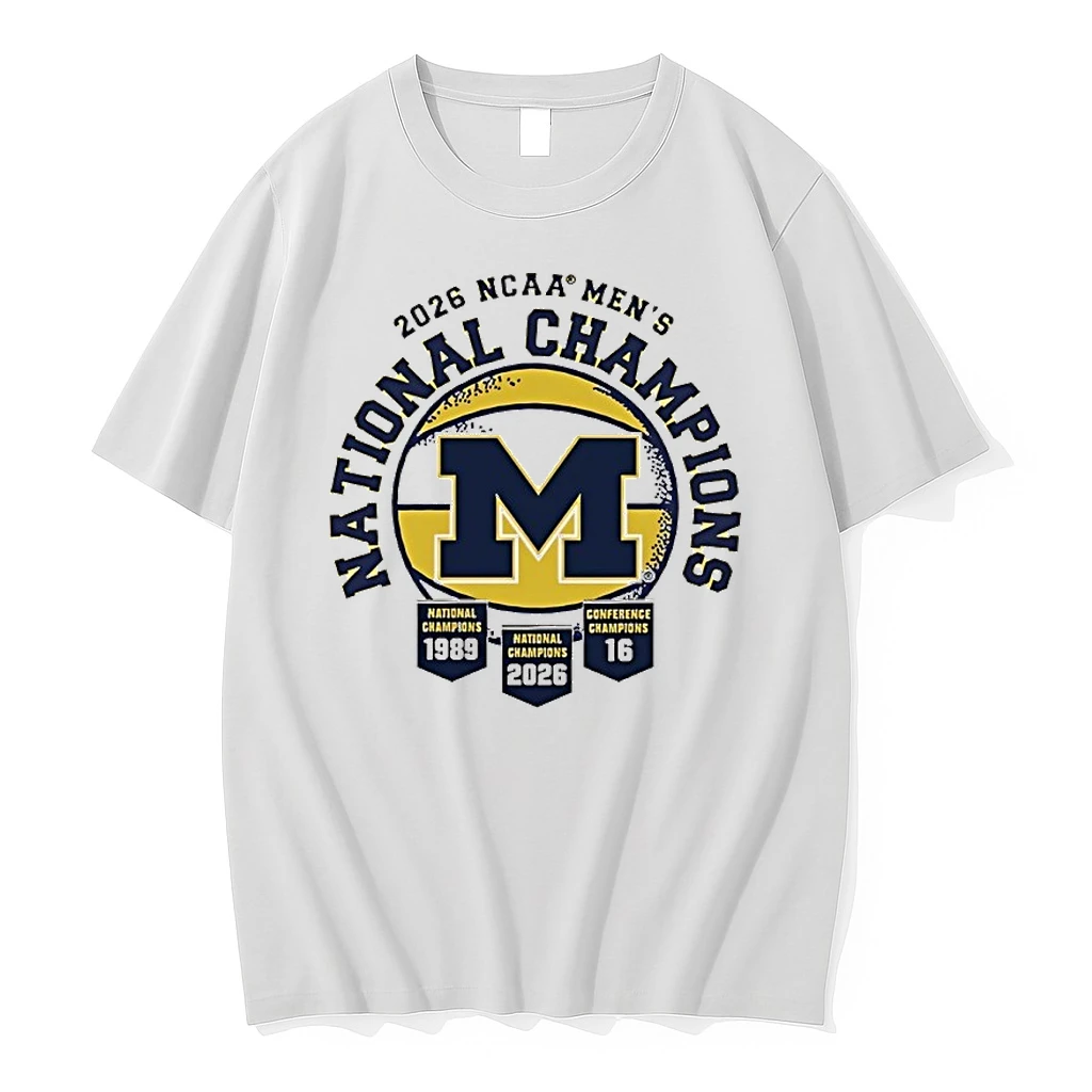 Michigan 2026 Mens Basketball 2x National Champions 1989 2026 Shirts