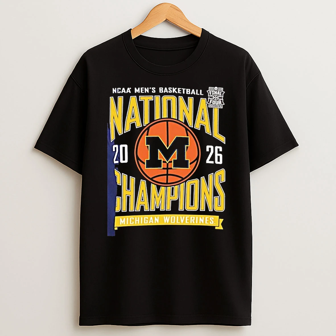 Michigan Mens Basketball 2026 Ncaa National Champions Hooded Shirts