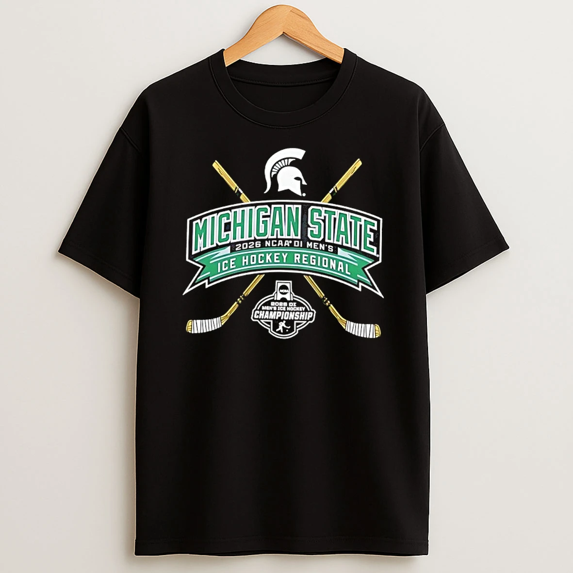 Michigan State Spartans 2026 Ncaa D I Mens Ice Hockey Regional Shirts