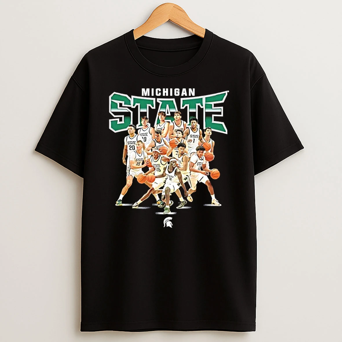Michigan State Spartans Mens Basketball Team Collage 2026 Shirts
