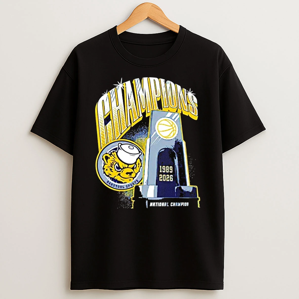 Michigan Wolverines 1989 2026 National Champions Trophy Shirts