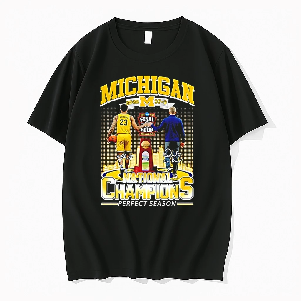 Michigan Wolverines 2025 2026 37 3 National Champions Perfect Season Signatures Shirts