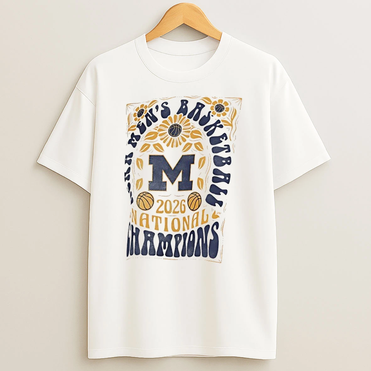 Michigan Wolverines 2026 Mens Basketball National Champions Pressbox Womens Shirts
