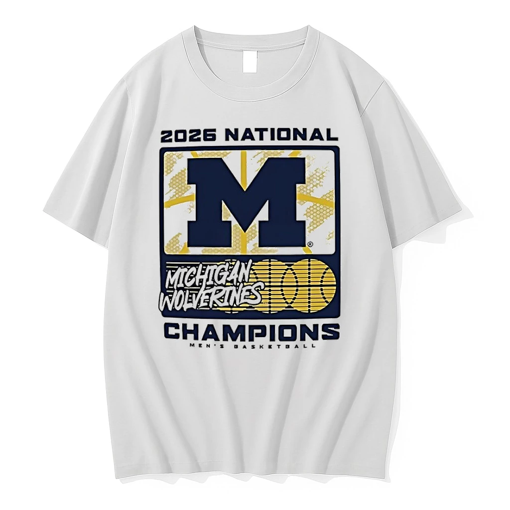 Michigan Wolverines 2026 Mens Basketball National Champions Stare Down Champions Shirts