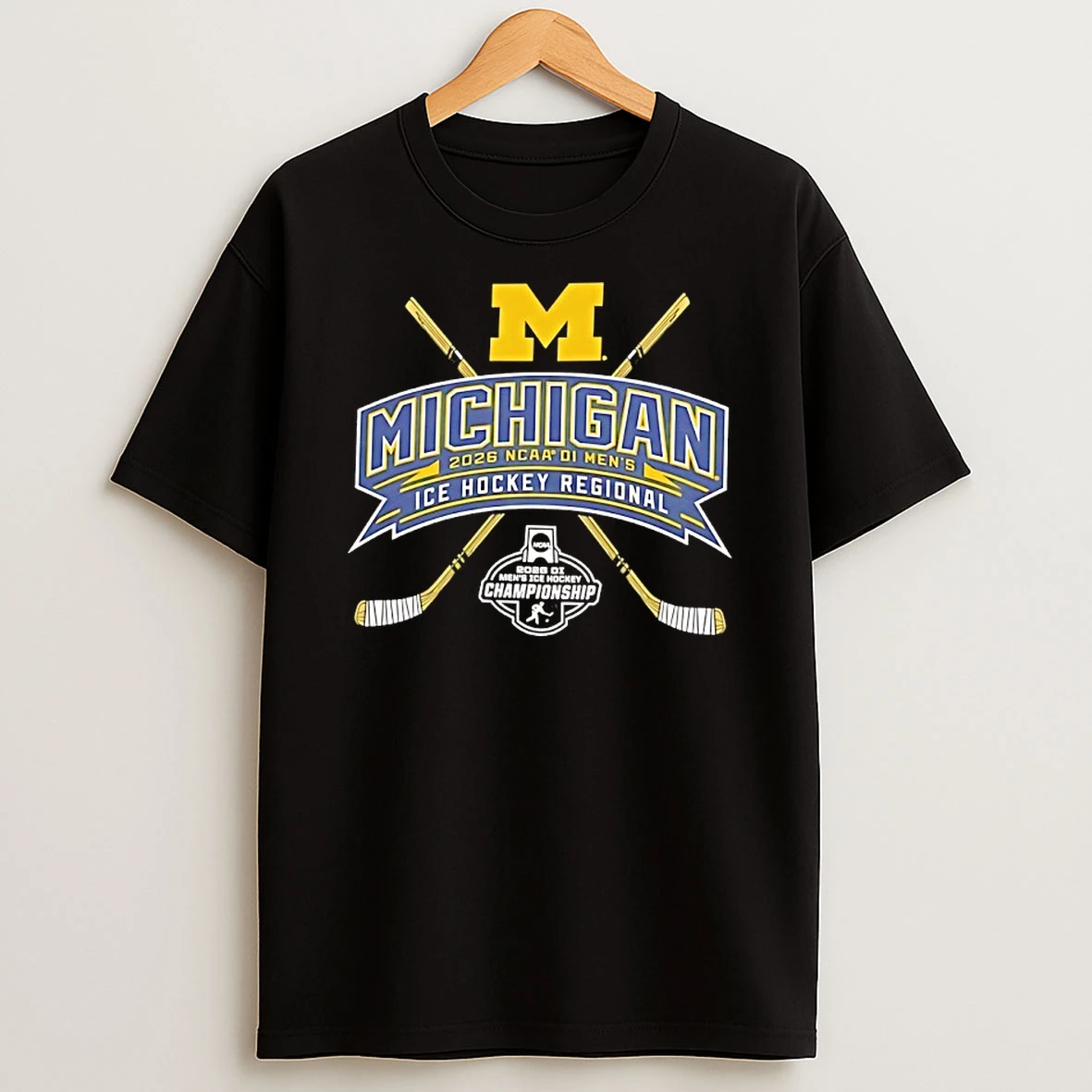 Michigan Wolverines 2026 Ncaa D I Mens Ice Hockey Regional Shirts