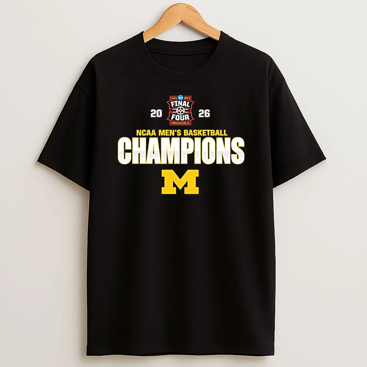 Michigan Wolverines 2026 Ncaa Mens Basketball Champions Indianapolis Shirts