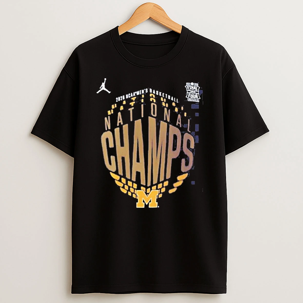 Michigan Wolverines 2026 Ncaa Mens Basketball National Champions Jordan Brand Locker Room Shirts