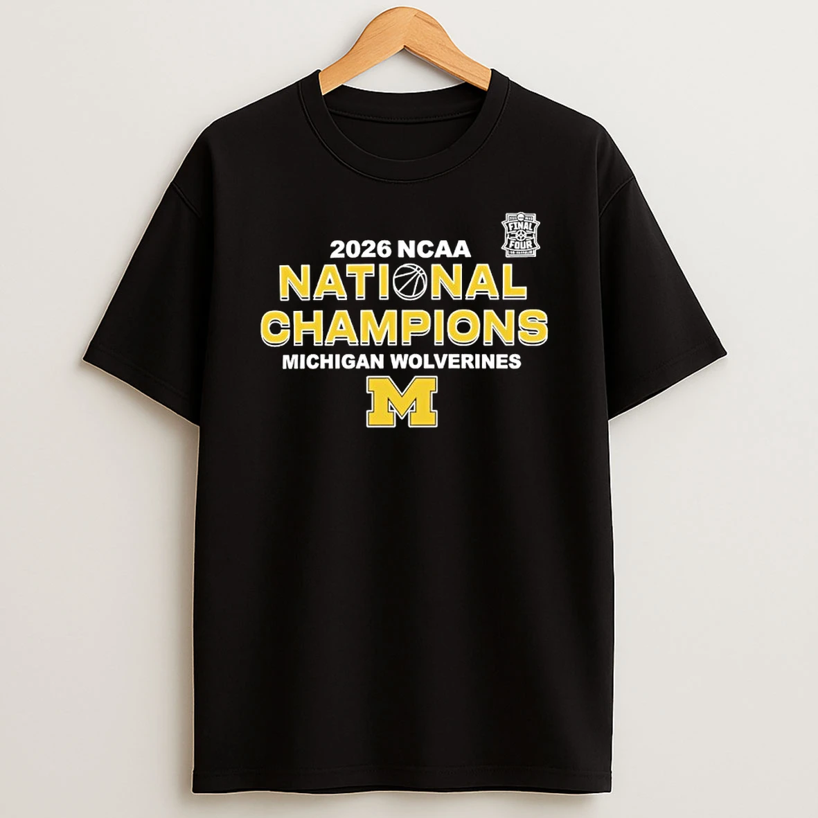 Michigan Wolverines 2026 Ncaa Mens Basketball National Champions Logo Shirts