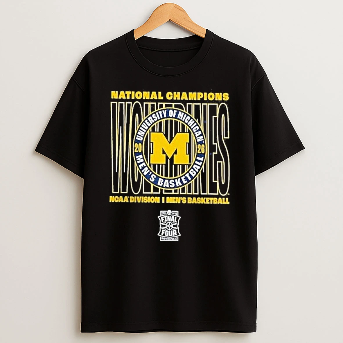 Michigan Wolverines 2026 Ncaa Mens Basketball National Champions Spin Move Shirts