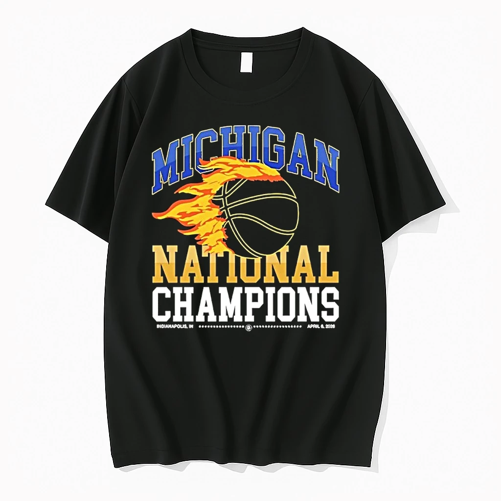 Michigan Wolverines 2026 Nationa Champions Flames Shirts