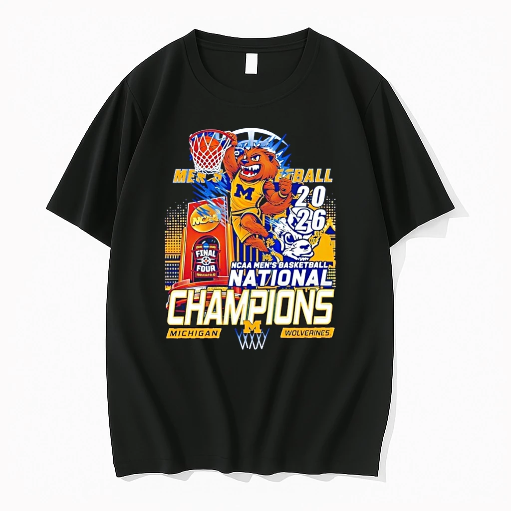 Michigan Wolverines 2026 National Champions Basketball Championship Team Graphic Shirts