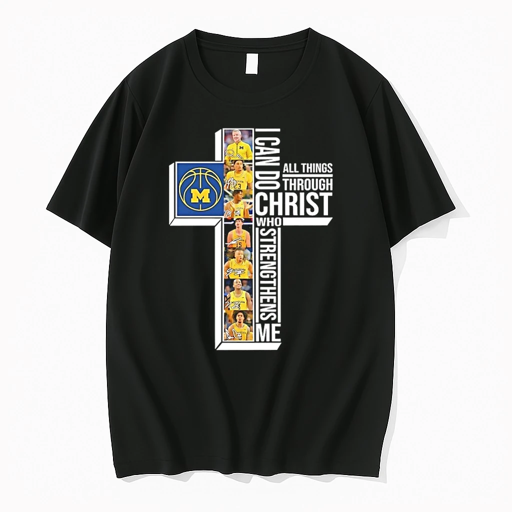 Michigan Wolverines 2026 National Champions I Can Do All Things Through Christ Who Strengthens Me Shirts