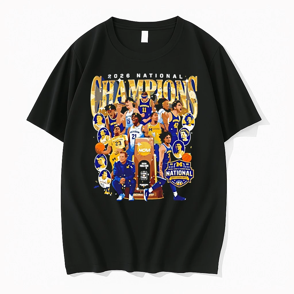 Michigan Wolverines 2026 National Champions Ncaa College Basketball Fan Shirts