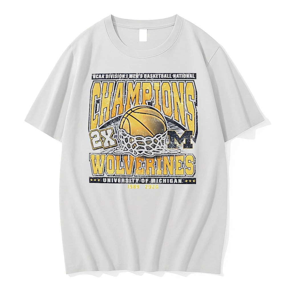 Michigan Wolverines 2x University Of Michigan Ncaa Division I Mens Basketball National Champions 89 26 Shirts