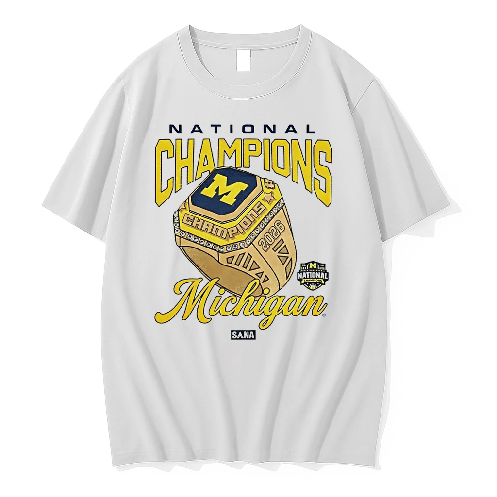 Michigan Wolverines Basketball Rings National Champions Ncaa 2026 Shirts