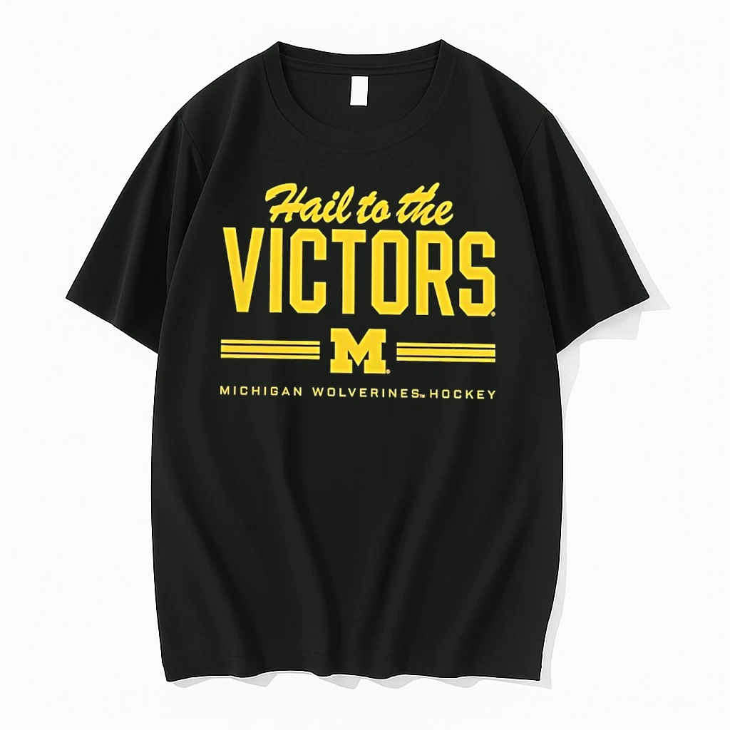 Michigan Wolverines Hockey Hail To The Victors Shirts