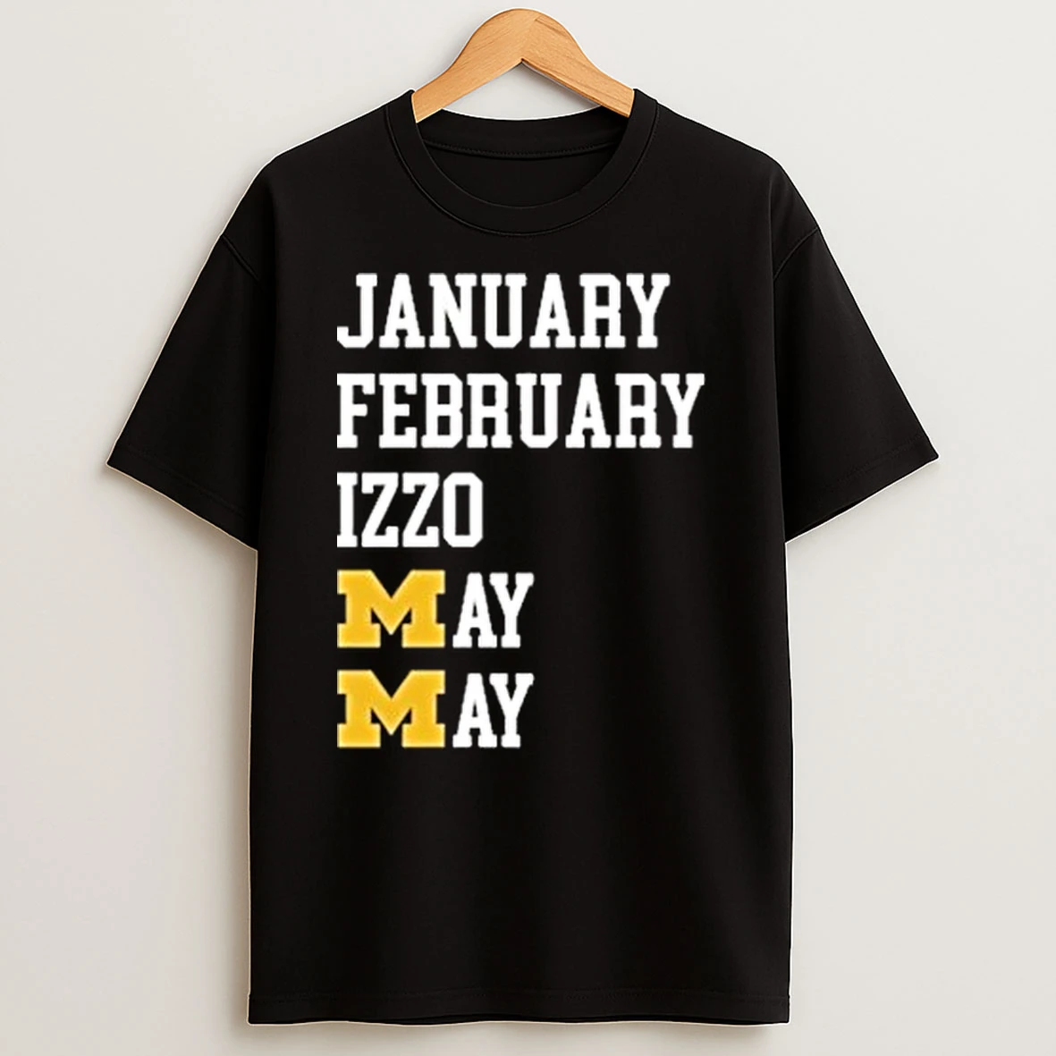 Michigan Wolverines January February Izzo May Tour 2026 Shirts