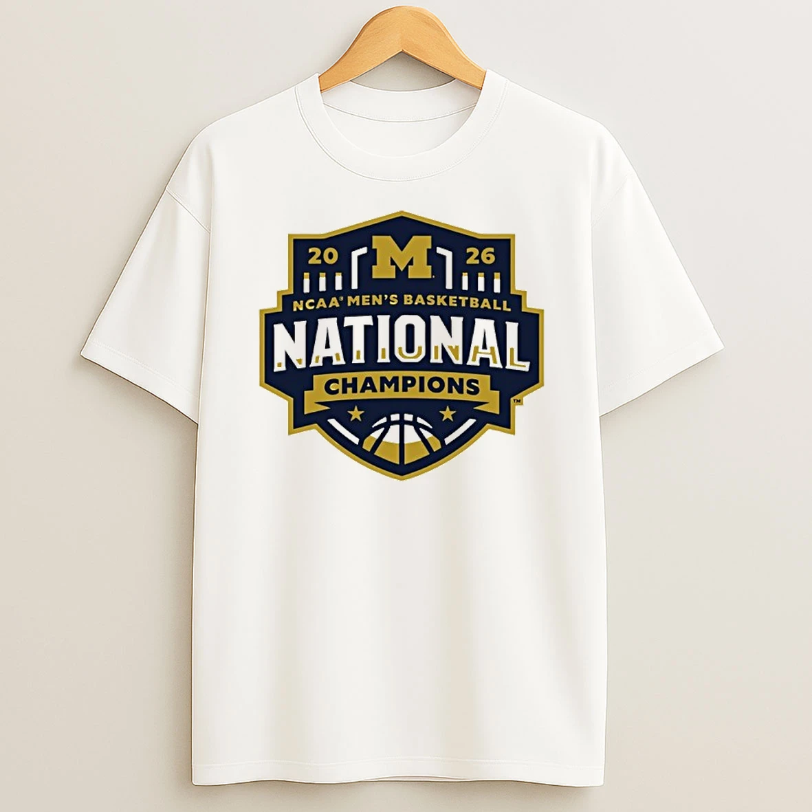 Michigan Wolverines Mbb 2026 National Champions Logo Shirts