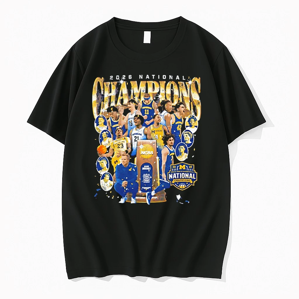 Michigan Wolverines Mens Basketball Campus Ink 2026 National Championship Team Ncaa Shirts