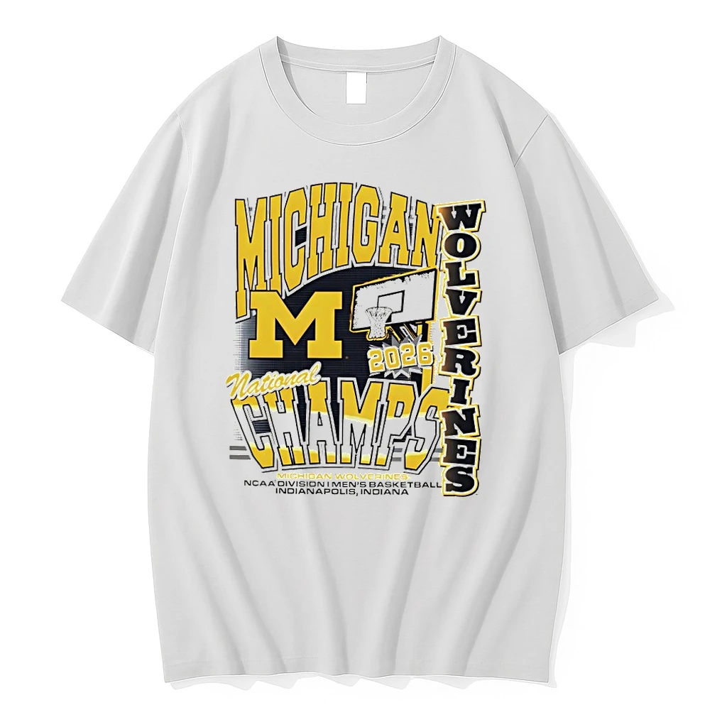 Michigan Wolverines Mens Basketball National Champions 2026 Ncaa Division I Mens Basketball Shirts