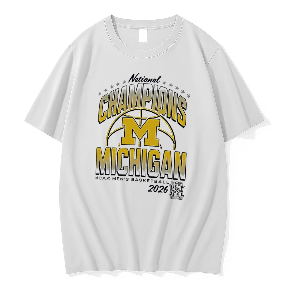 Michigan Wolverines Mens Basketball National Champions 2026 Tee Shirts