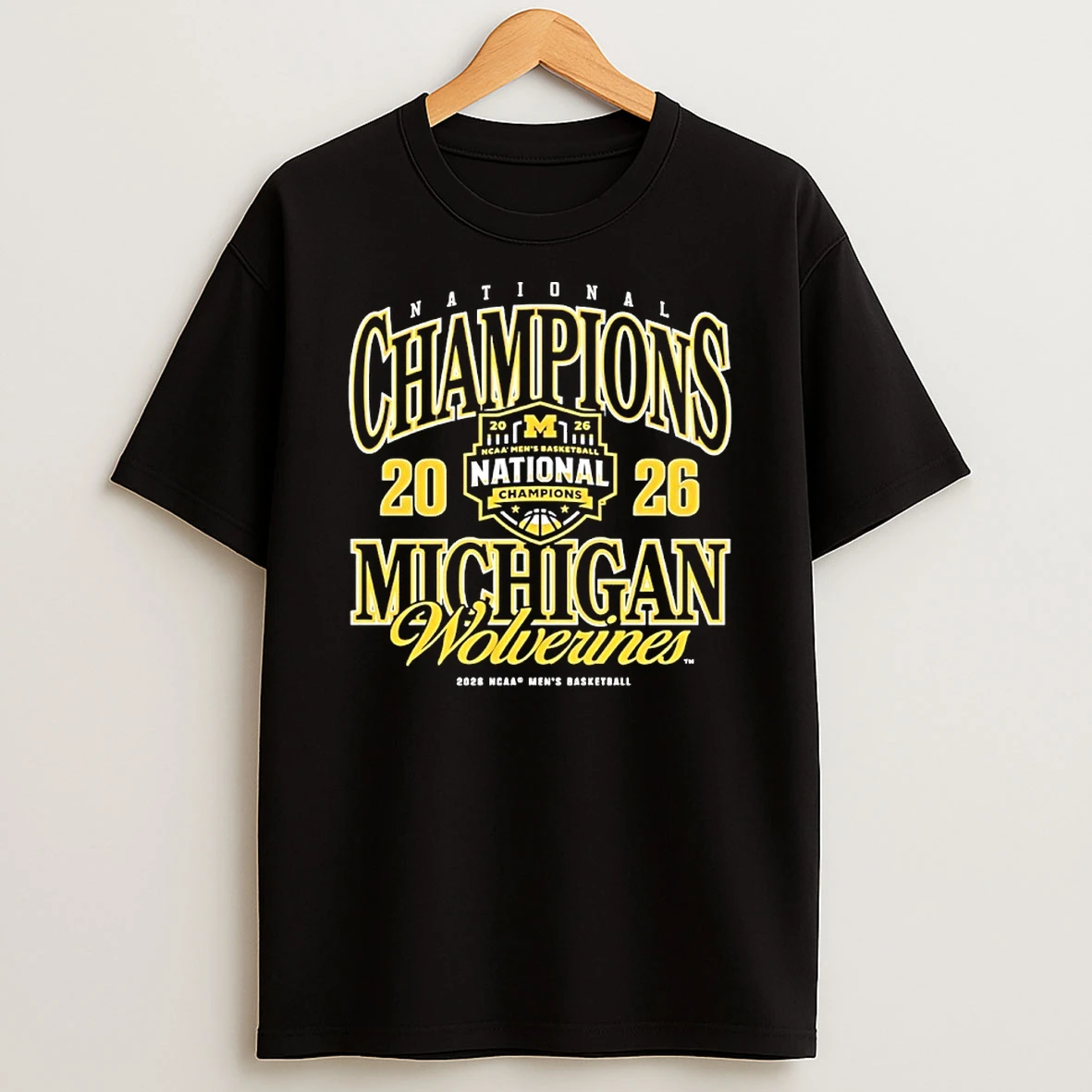 Michigan Wolverines Ncaa Mens Basketball National Champions 2026 Shirts