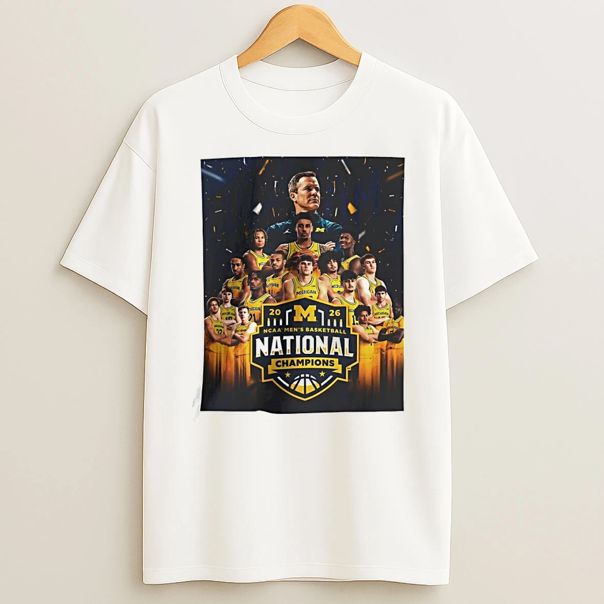 Michigan Wolverines National Champions Basketball Team Ncaa Logo Shirts