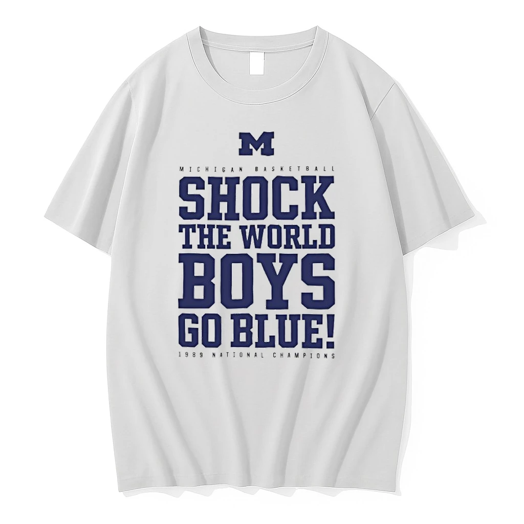 Michigan Wolverines Shock The World Boys Go Blue 1898 National Champions Shirts