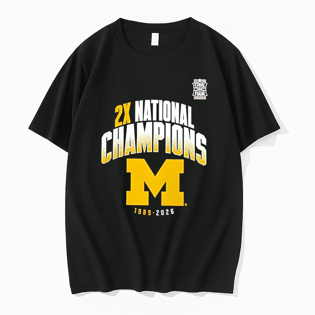 Michigan Wolverines Two Time Ncaa Mens Basketball National Champions Post Move 1989 2026 Shirts