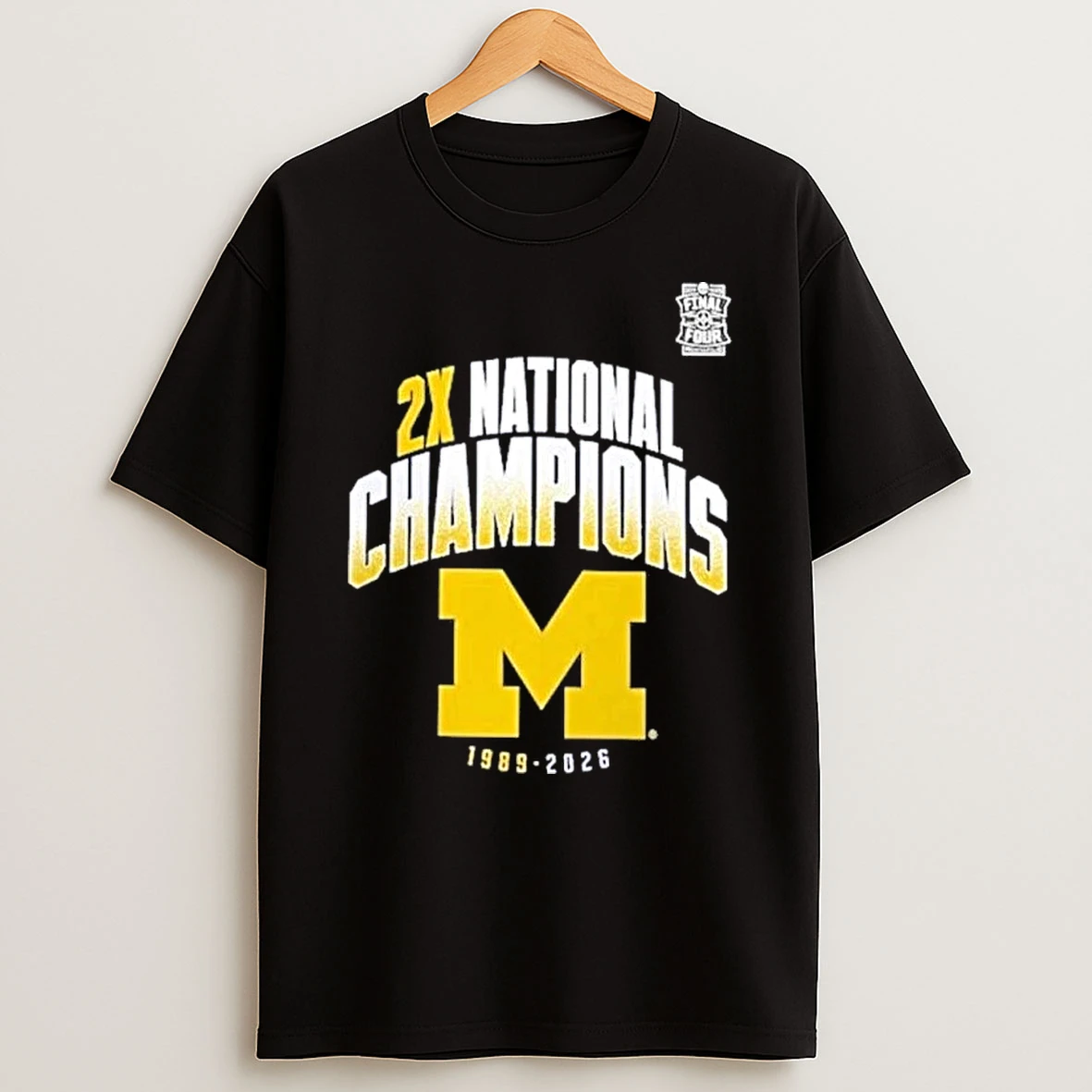 Michigan Wolverines Two Time Ncaa Mens Basketball National Champions Post Move Shirts