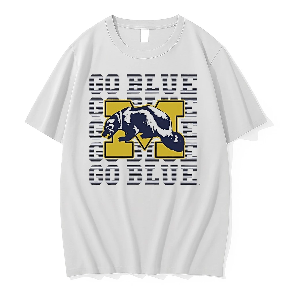 Michigan Wolverines Football Go Blue Repeat Shirts