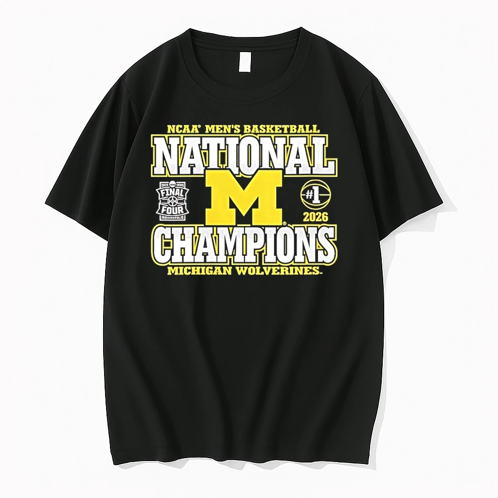 Michigan Wolverines Wins National Champions 2026 Mens Basketball Shirts