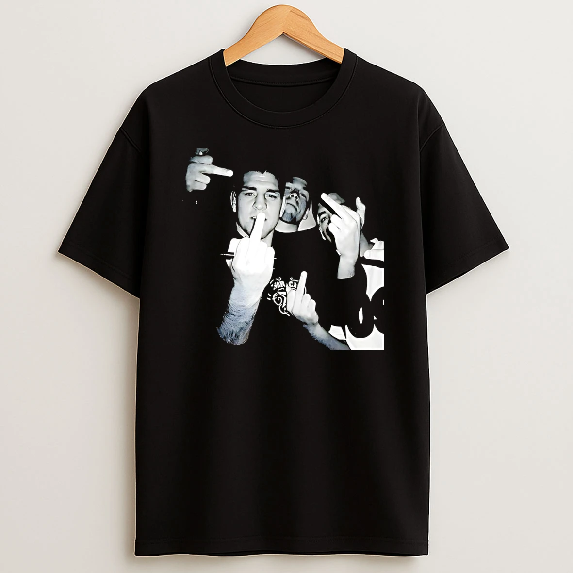 Mike Perry Wearing Diaz Brothers Middle Finger Vintage Shirts