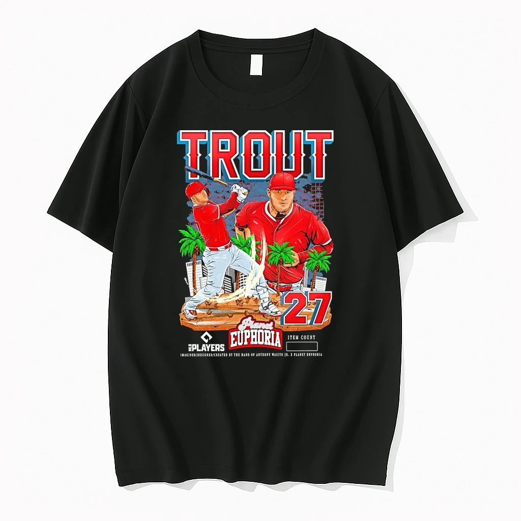 Mike Trout Los Angeles Angels Mlb Players Planet Euphoria Artwork 2026 Shirts