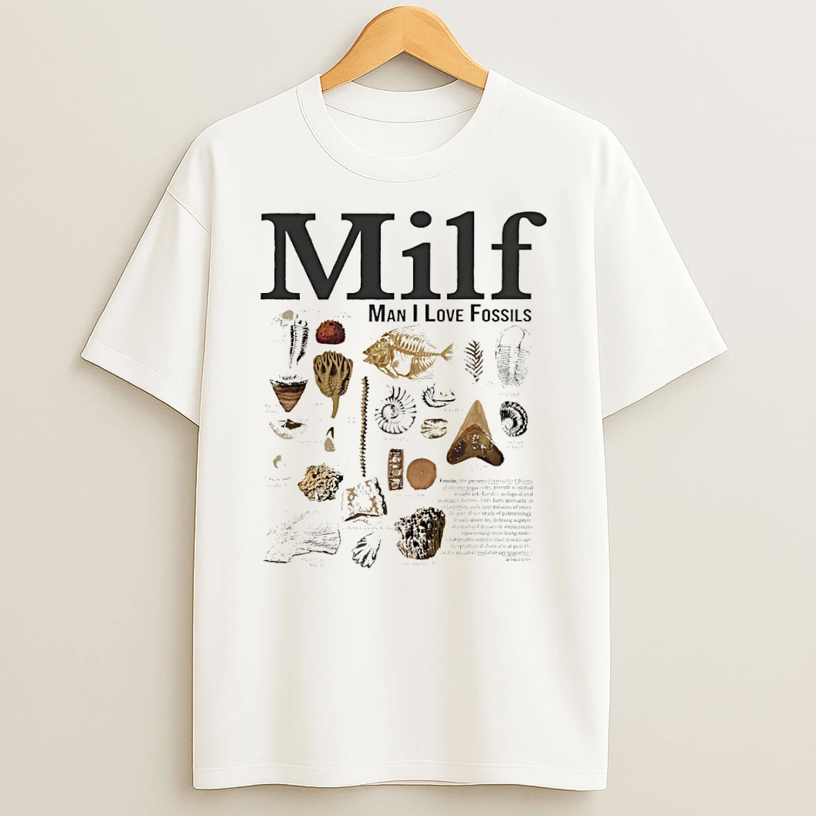 Milf Man I Love Fossils Vintage Shirts