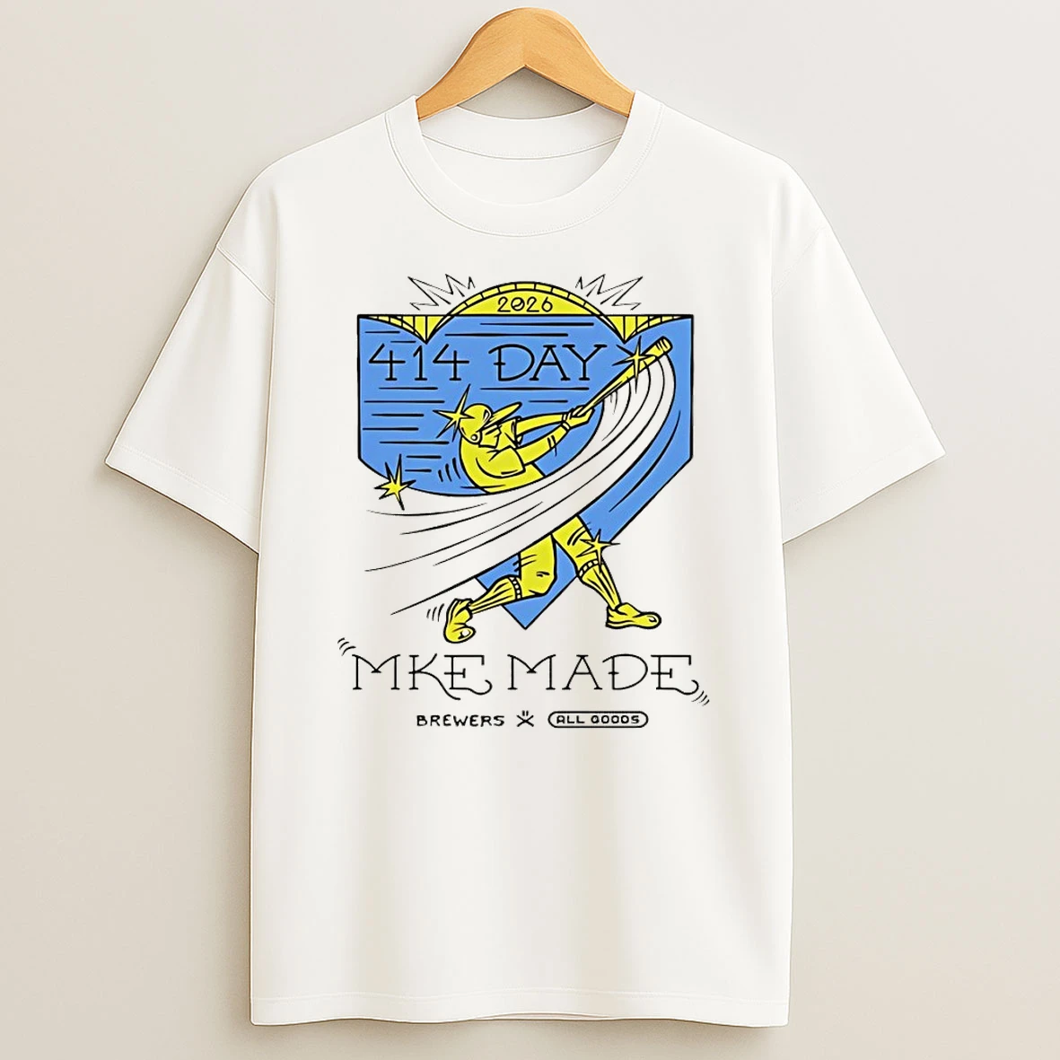 Milwaukee Brewers 414 Day Mke Made Artist Shirts