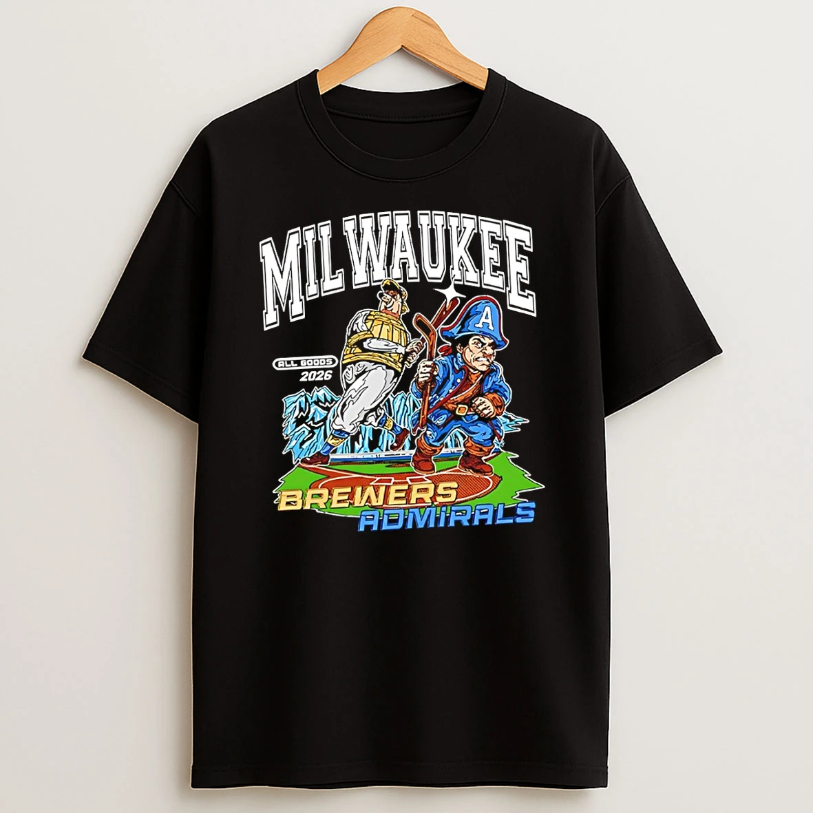 Milwaukee Brewers Baseball Vs Milwaukee Admirals Hockey All Goods 2026 Shirts
