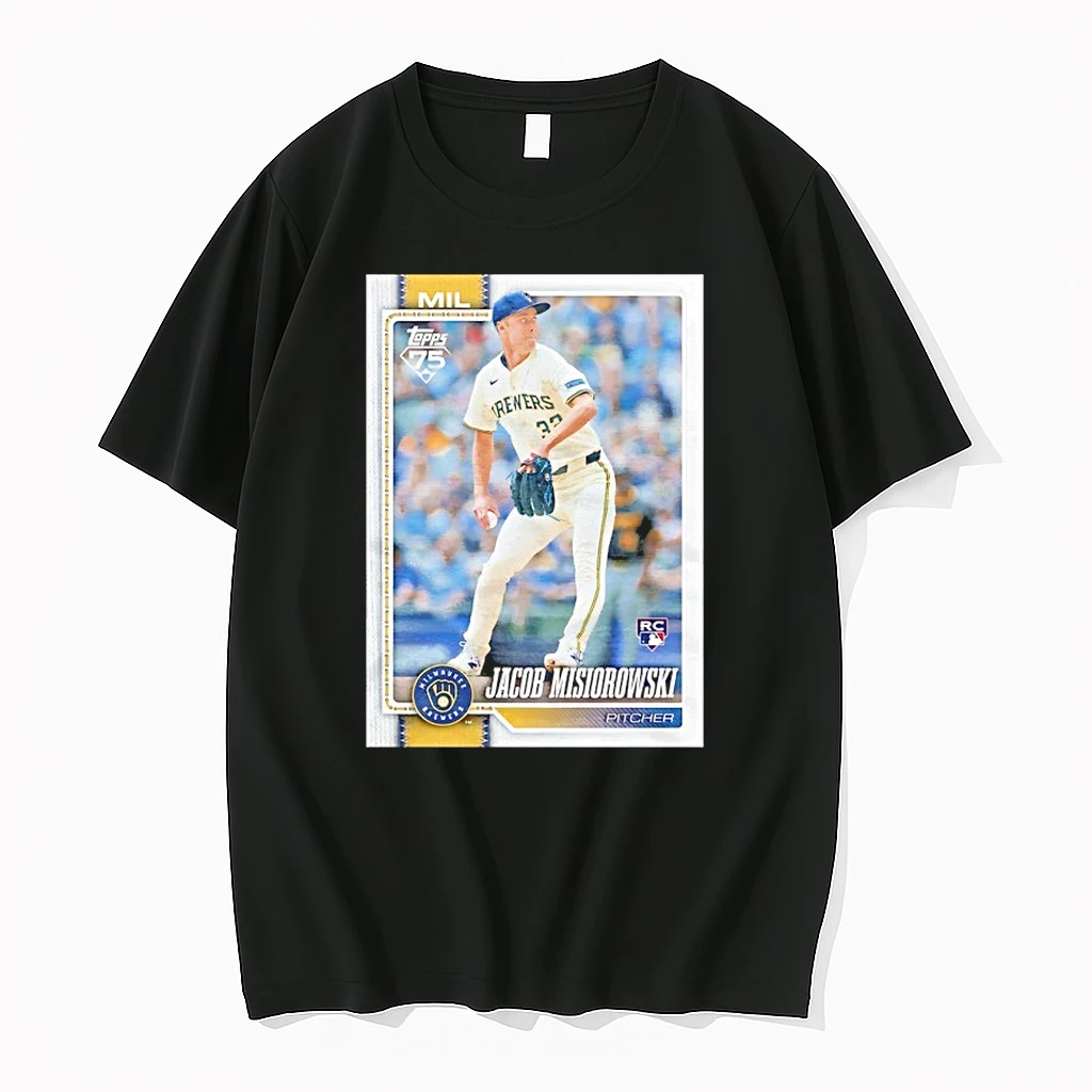 Milwaukee Brewers Jacob Misiorowski Player Card Shirts