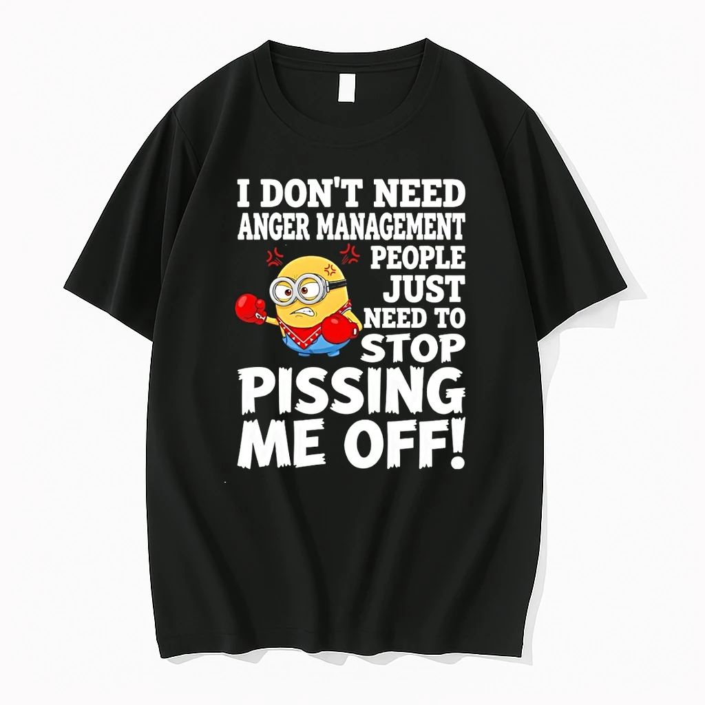 Minion I Dont Need Anger Management People Just Need To Stop Pissing Me Off Shirts
