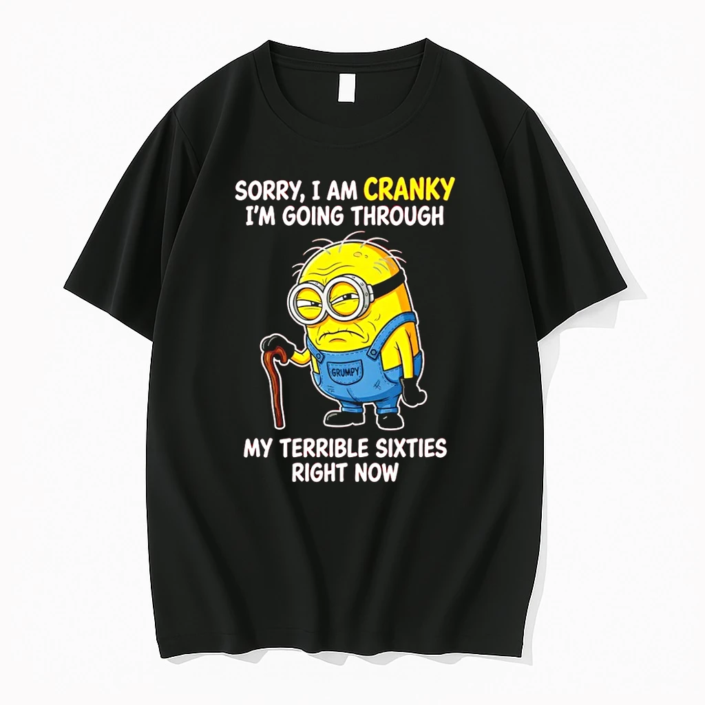 Minion Sorry I Am Cranky Im Going Through My Terrible Sixties Right Now Grumpy Shirts