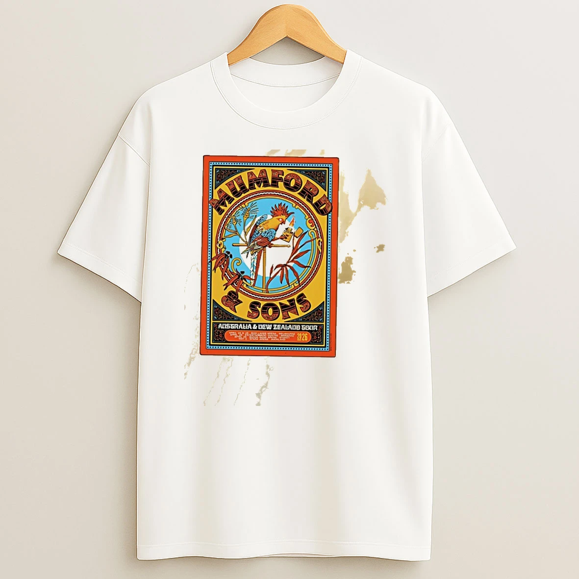 Mumford Sons 2026 Australia New Zealand Tour Shirts