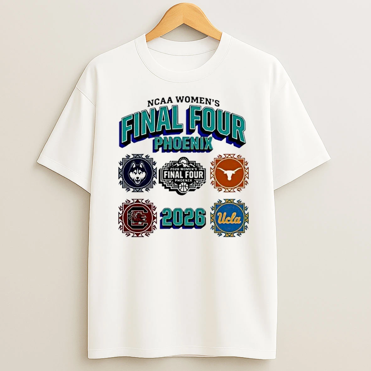 Ncaa Womens Final Four Phoenix 2026 Womens Basketball 4 Team Shirts