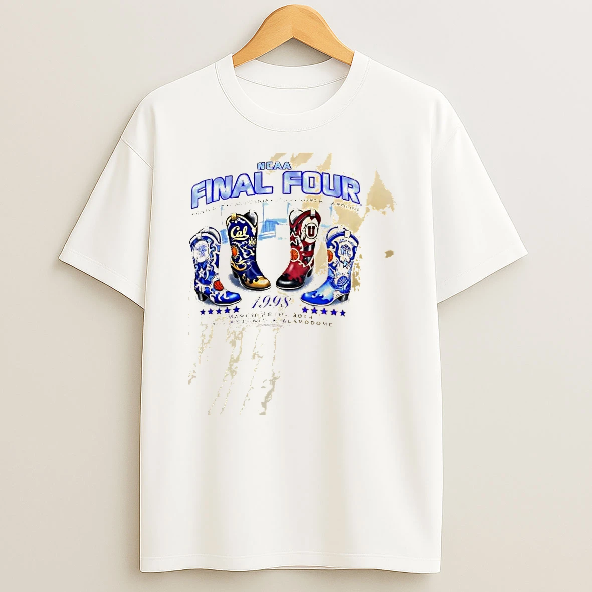 Ncaa Final Four 1998 Kentucky Stanford Utah North Carolina March 28th 30th Cowboy Boots Shirts