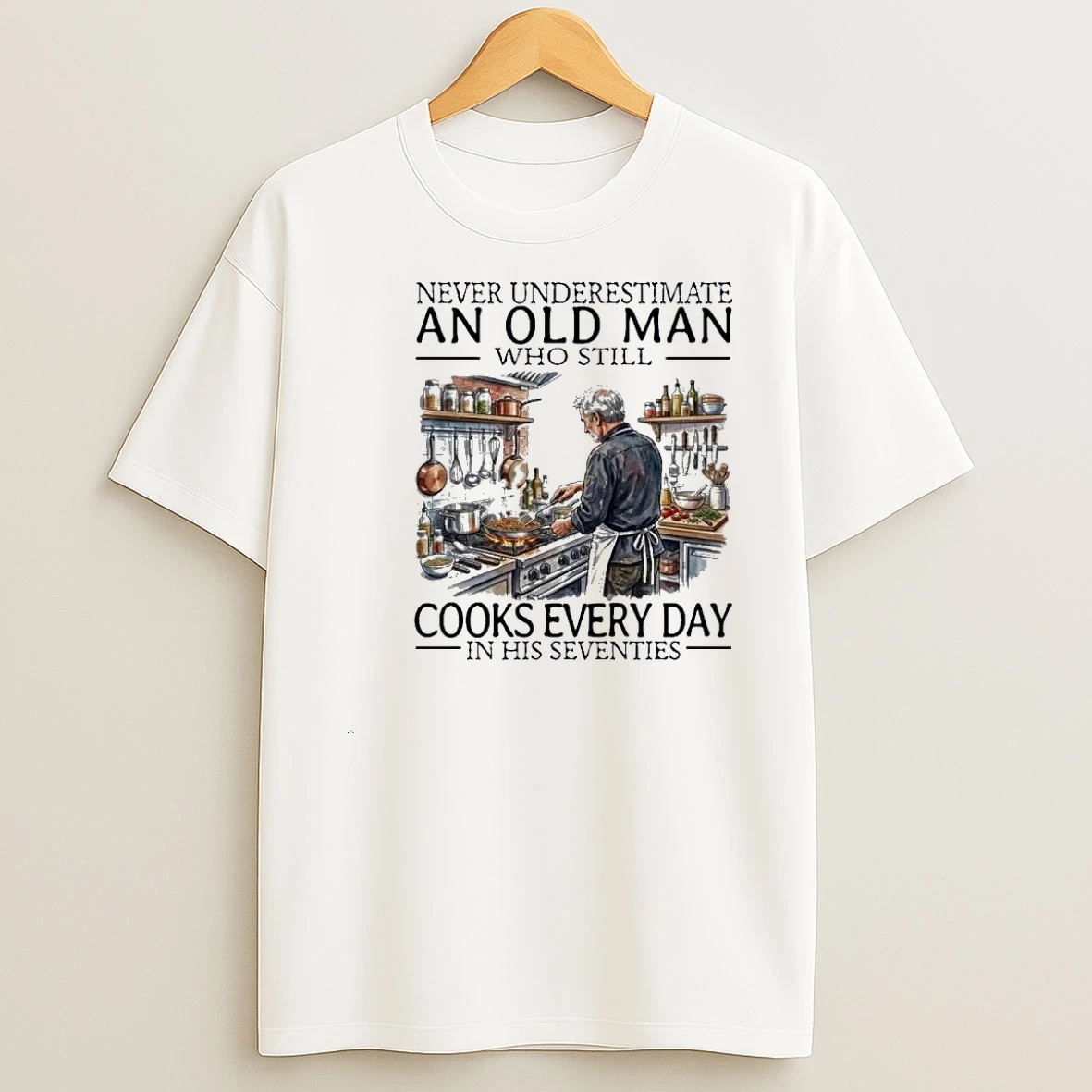 Never Underestimate An Old Man Who Still Cooks Every Day In His Seventies Shirts