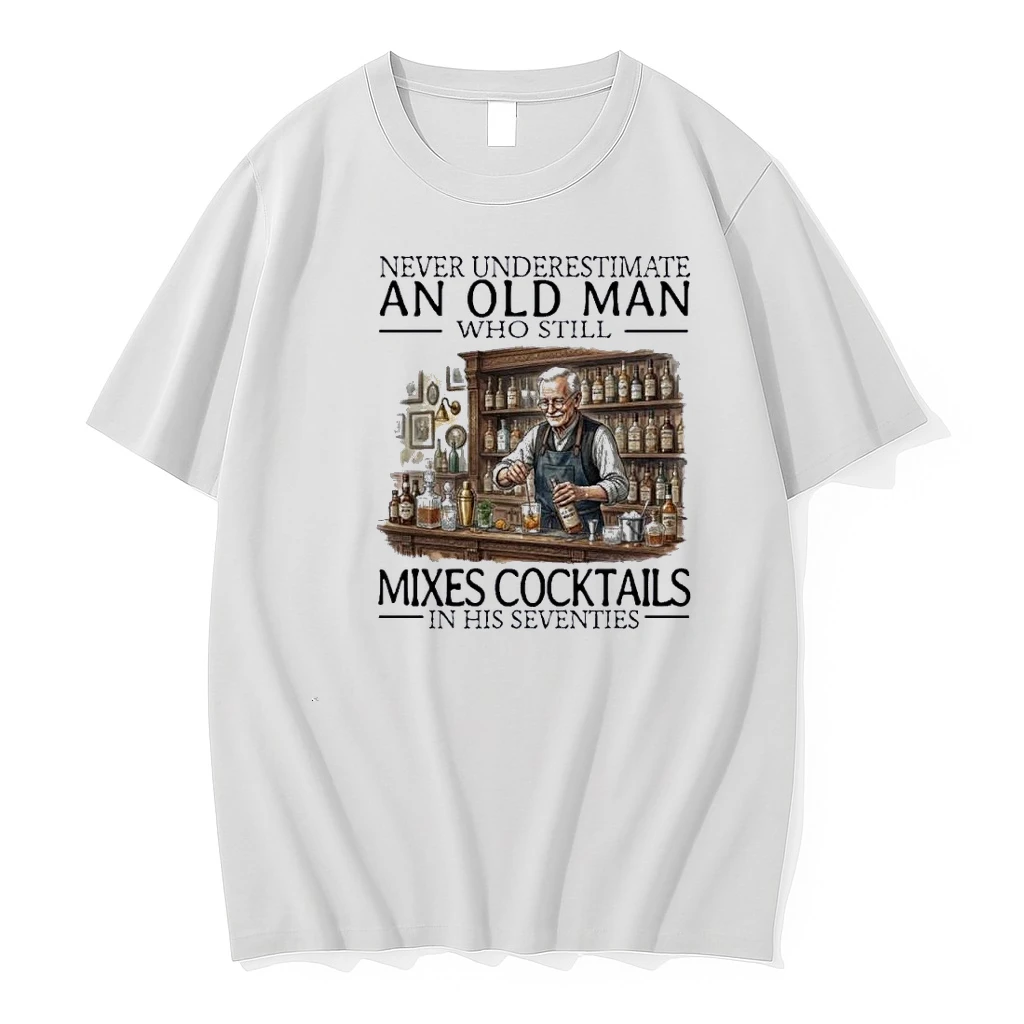 Never Underestimate An Old Man Who Still Mixes Cocktails In His Seventies Shirts