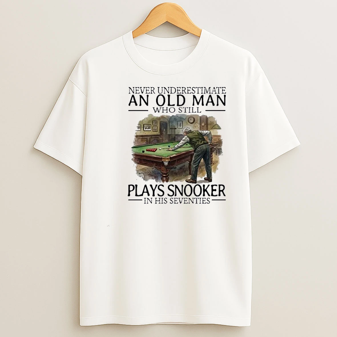 Never Underestimate An Old Man Who Still Plays Snooker In His Seventies Shirts