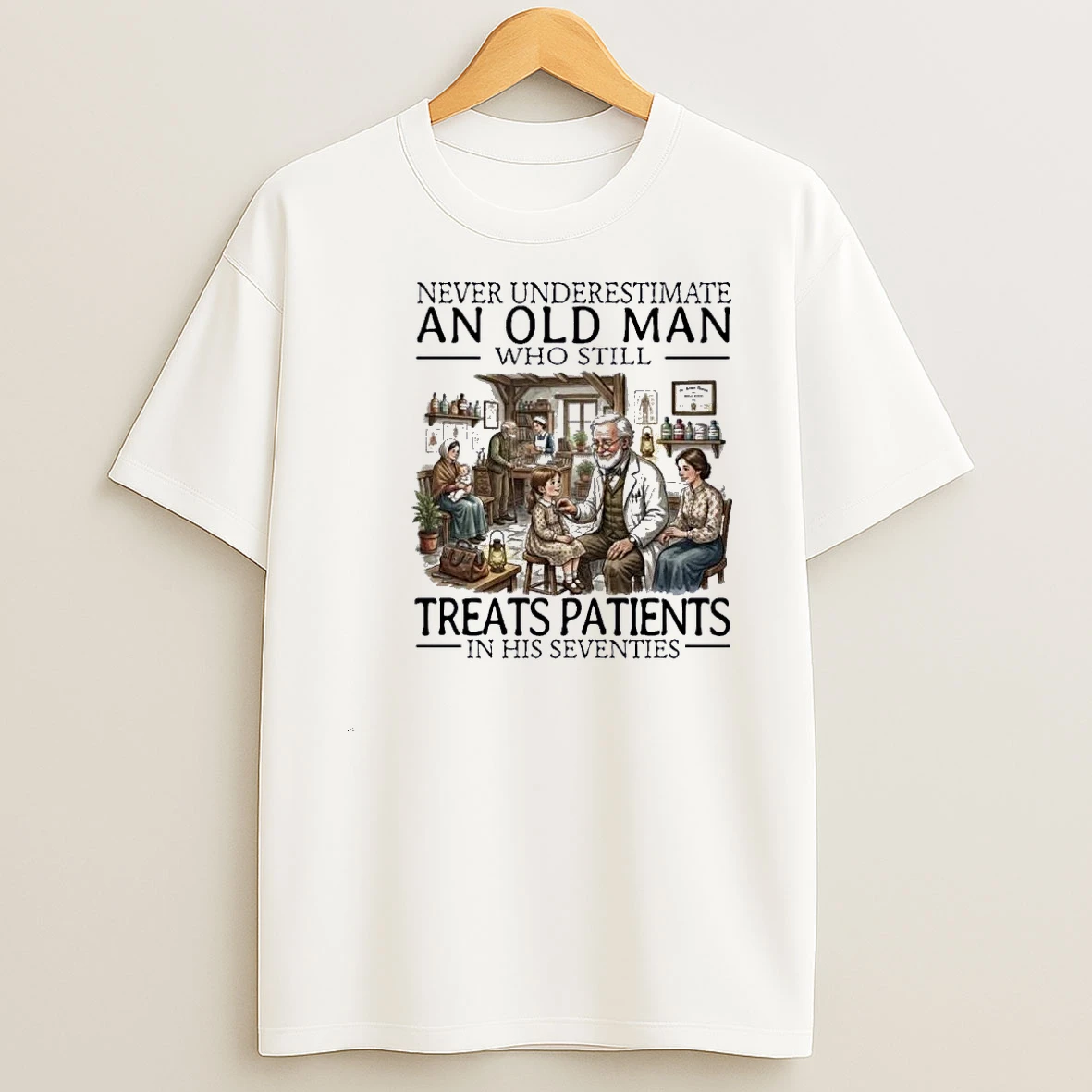 Never Underestimate An Old Man Who Still Treats Patients In His Seventies Shirts