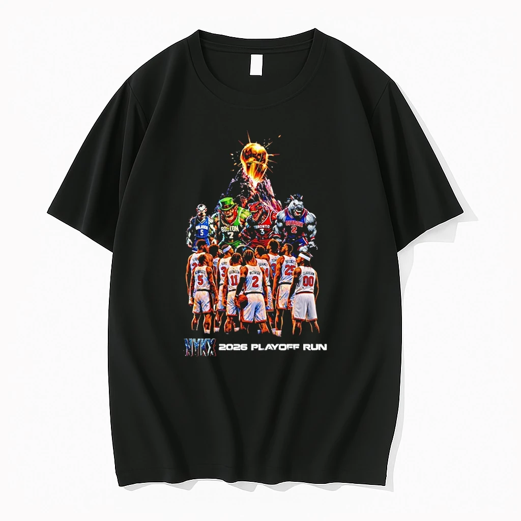 New York Knicks Confrontation Boston Toronto Detroit Nykx 2026 Playoff Run Basketball Shirts