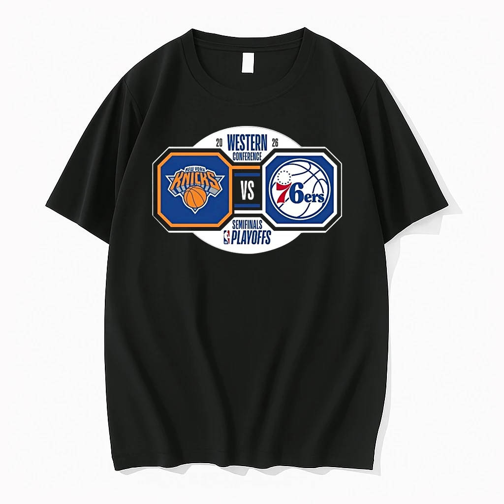 New York Knicks Vs Philadelphia 76ers 2026 Nba Playoffs Western Conference Semifinals Shirts