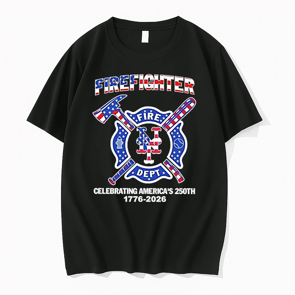 New York Mets Firefighter 250th 1776 2026 Fire Dept Celebrating Americas Shirts